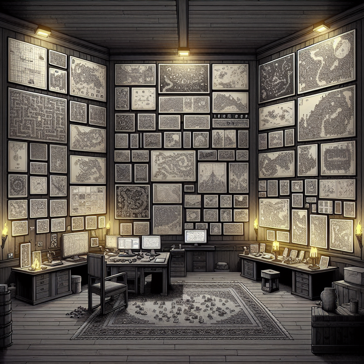 minecraft map room
