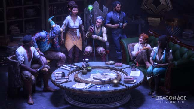 Dragon Age: The Veilguard's party.